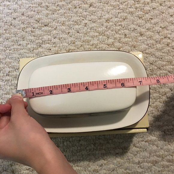 NEW MIKASA  GARDEN HARVEST Covered Butter Dish - Picture 3 of 4